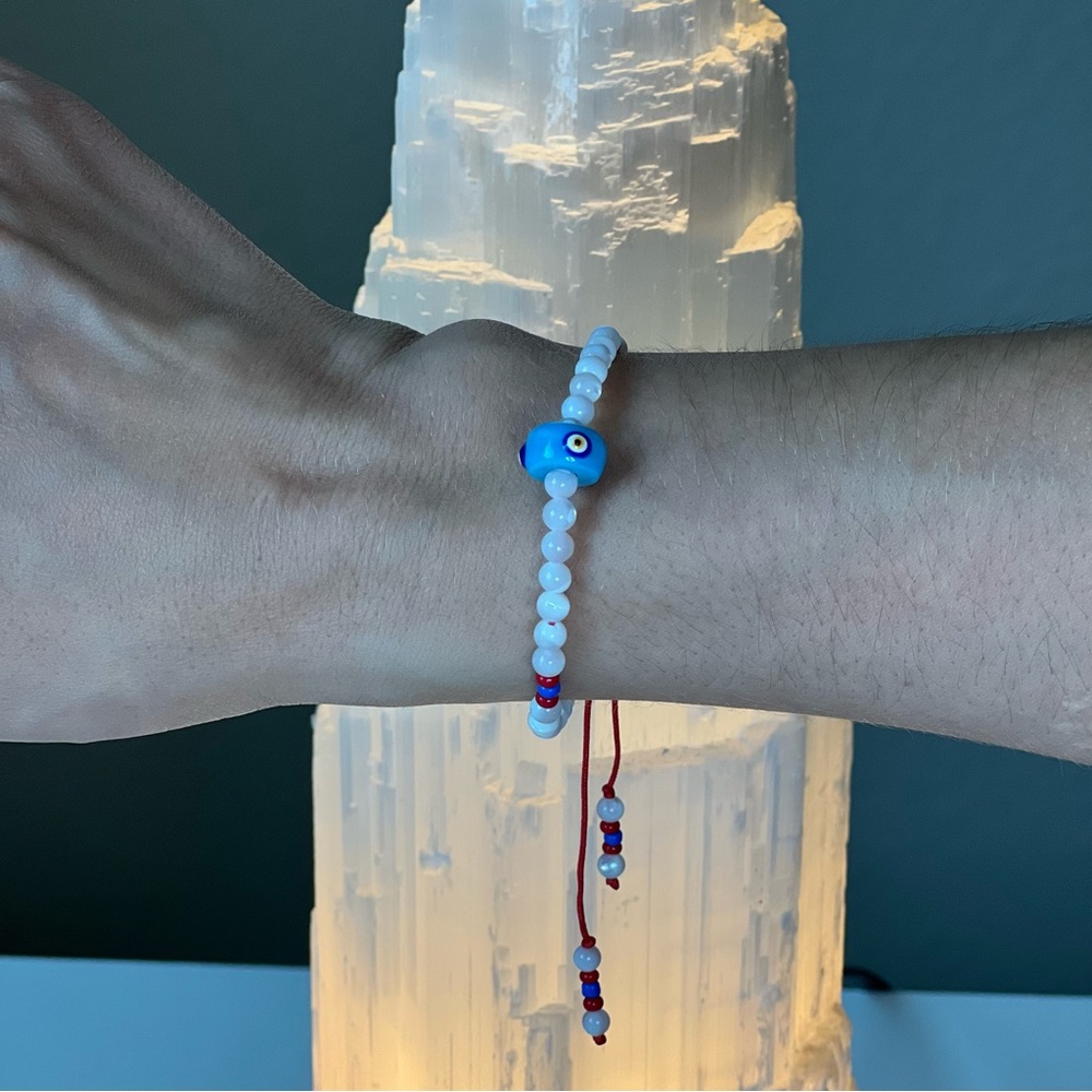 Evil Eye Charm Bracelet, Evil Eye Bracelet, Minimalist jewelry, clean aesthetic